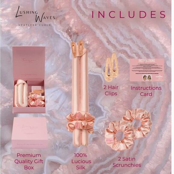 LUSHING WAVES HEATLESS PREMIUM CURLING ROD‎ SET - Picture 2 of 5